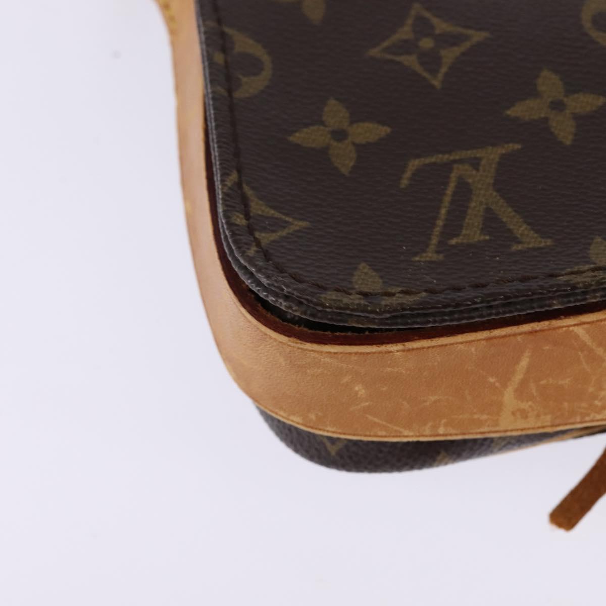 LOUIS VUITTON Monogram Cartouchiere PM Shoulder Bag M51254 LV Auth gh872
