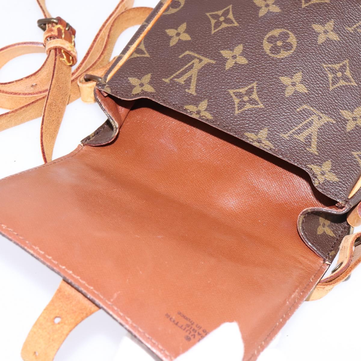 LOUIS VUITTON Monogram Cartouchiere PM Shoulder Bag M51254 LV Auth gh872