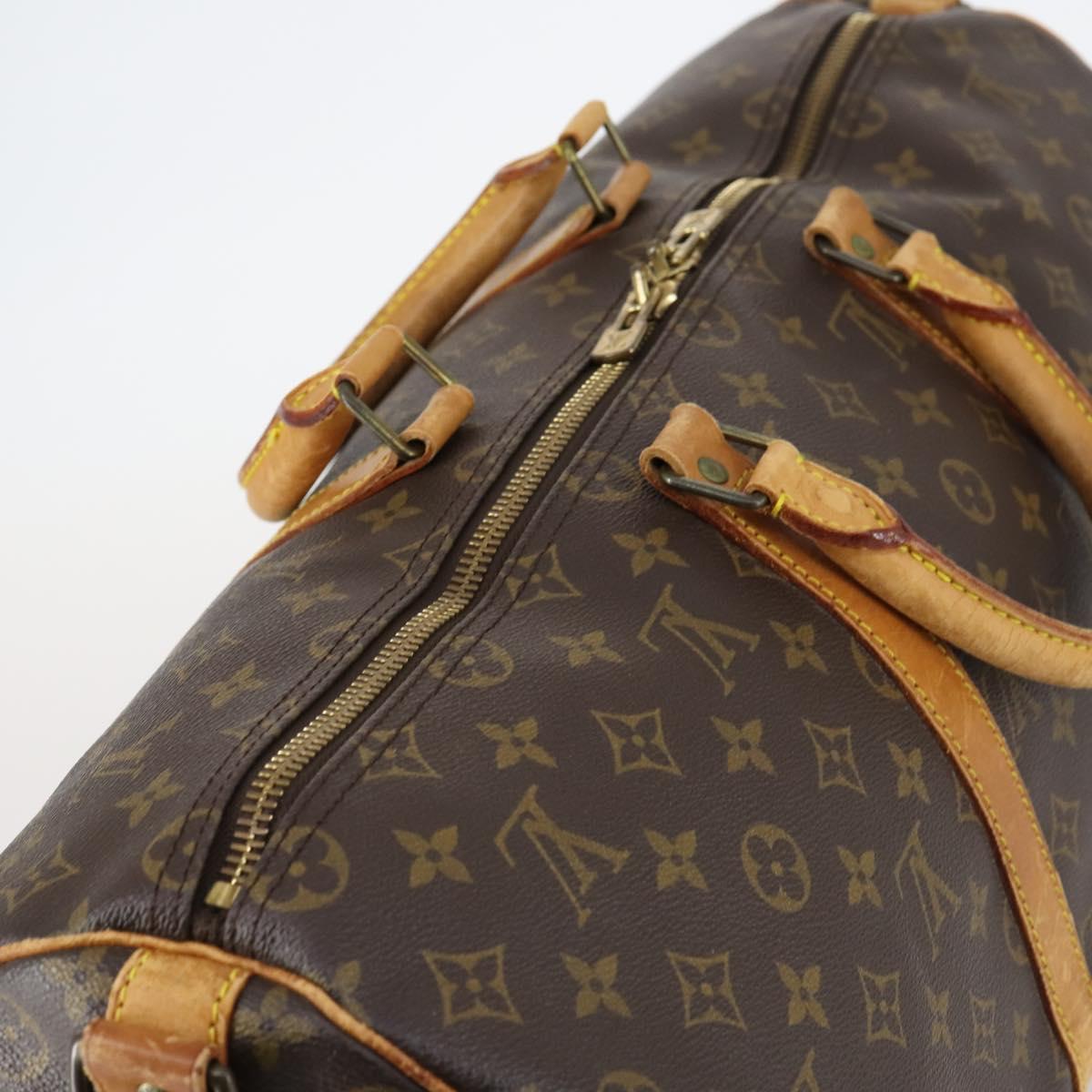 LOUIS VUITTON Monogram Keepall Bandouliere 50 Boston Bag M41416 LV Auth gh873