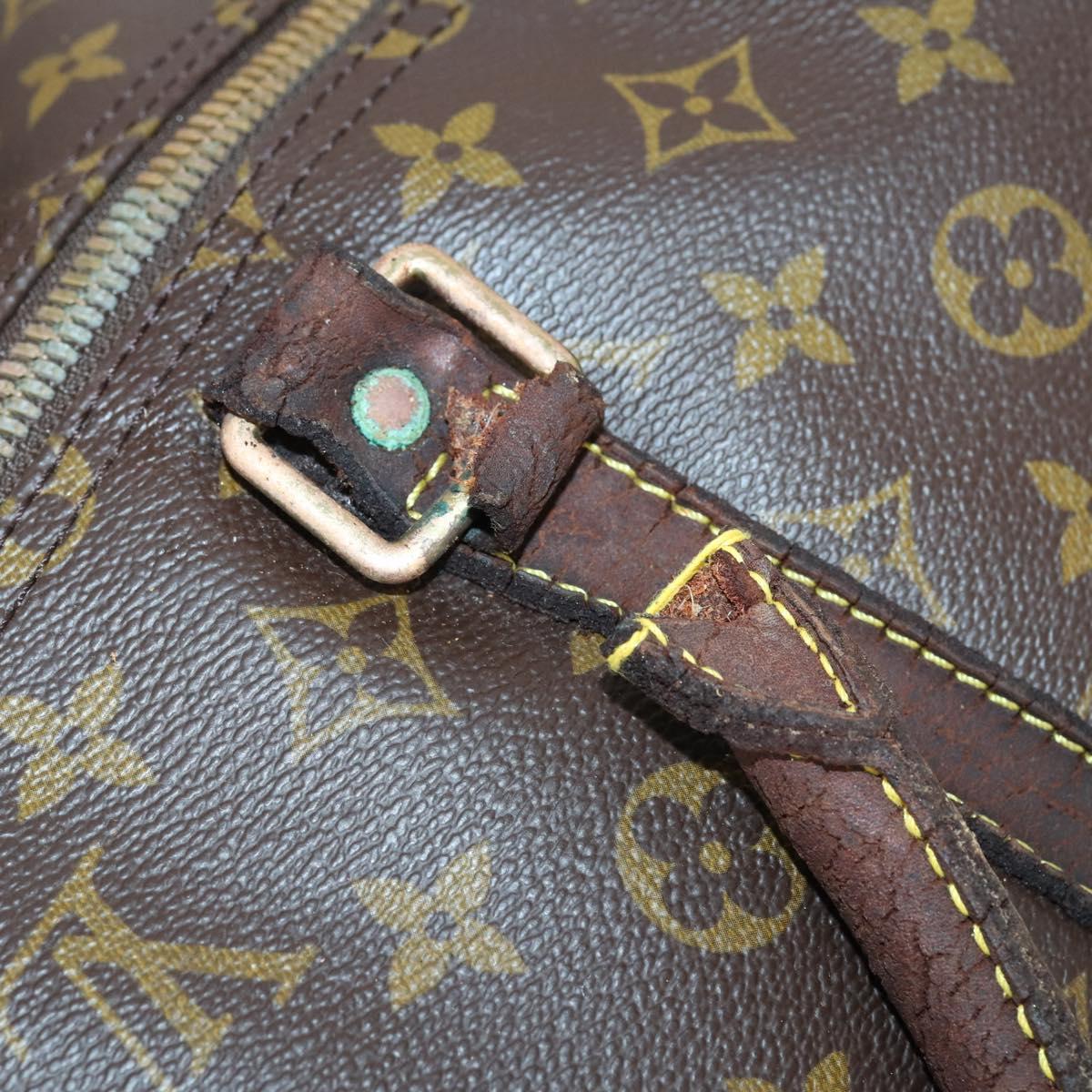 LOUIS VUITTON Monogram Keepall Bandouliere 55 Boston Bag M41414 LV Auth gh898