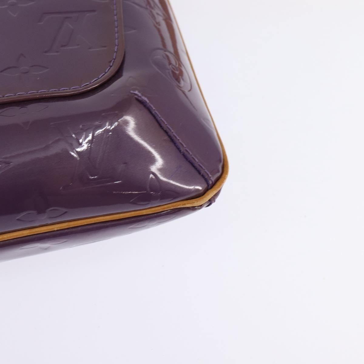 LOUIS VUITTON Vernis Thompson Street Shoulder Bag Viole M91095 LV Auth gh900