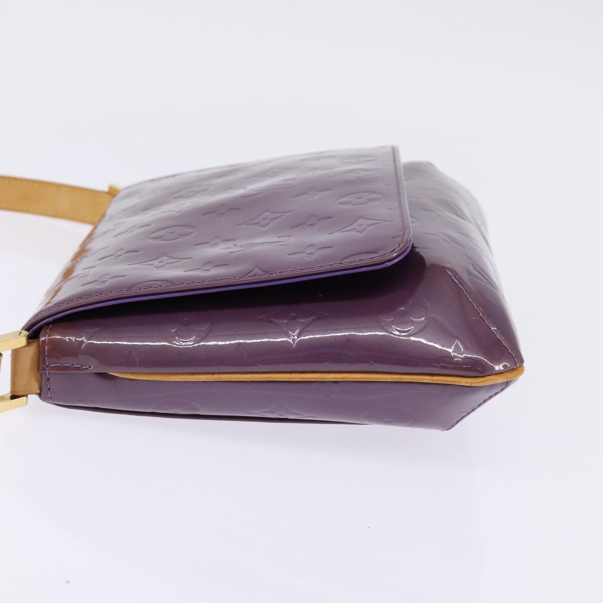 LOUIS VUITTON Vernis Thompson Street Shoulder Bag Viole M91095 LV Auth gh900