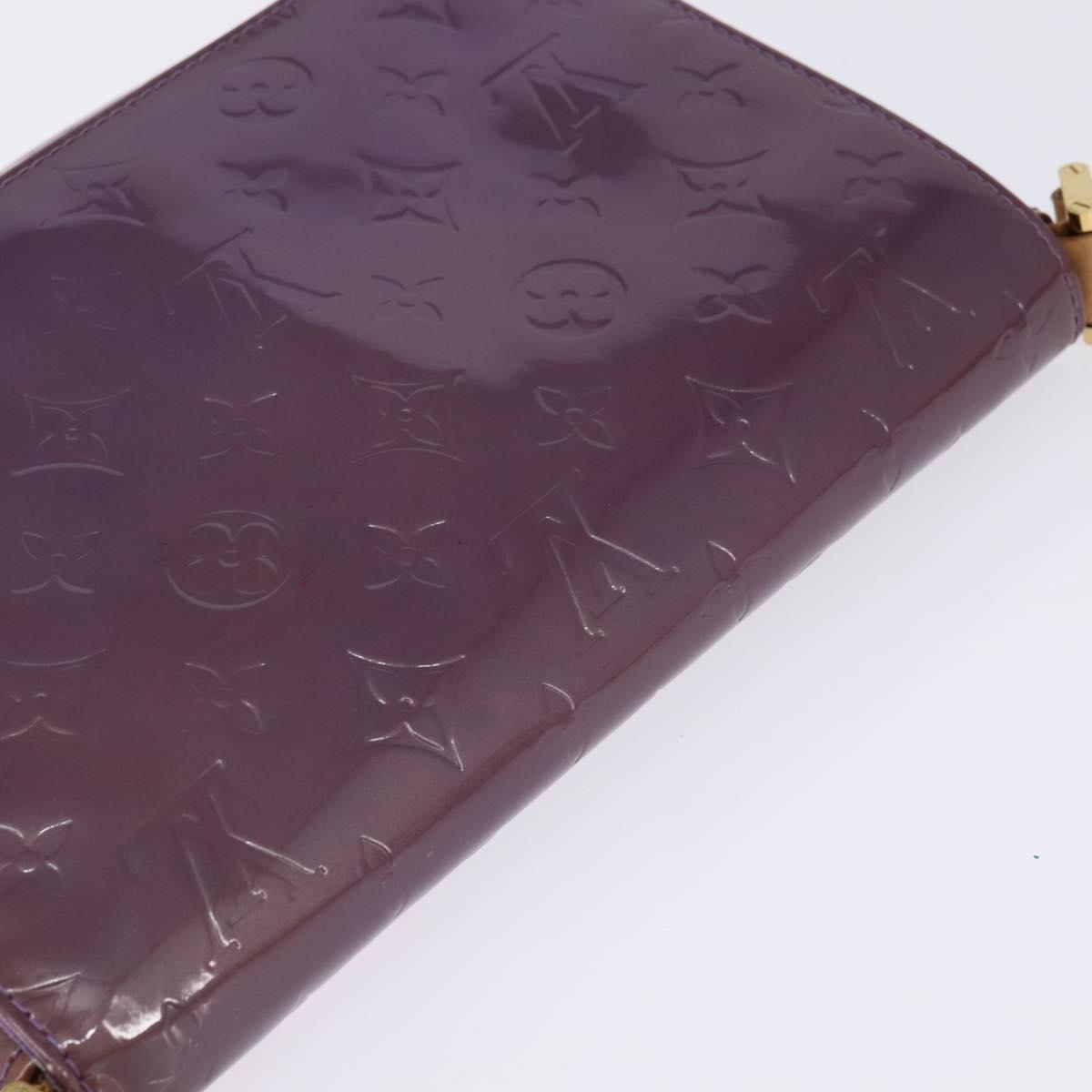 LOUIS VUITTON Vernis Thompson Street Shoulder Bag Viole M91095 LV Auth gh900