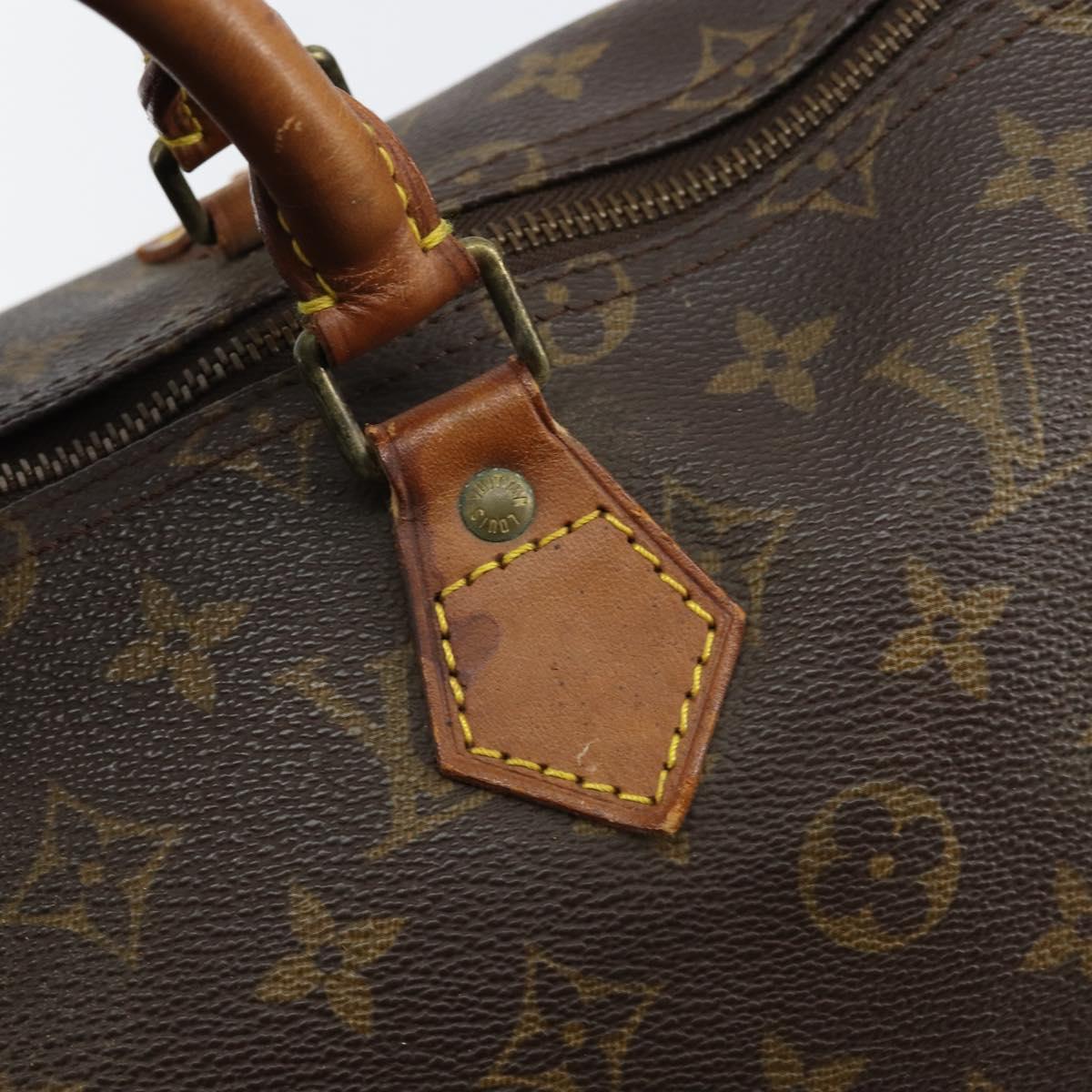 LOUIS VUITTON Monogram Speedy 35 Hand Bag M41524 LV Auth gh925