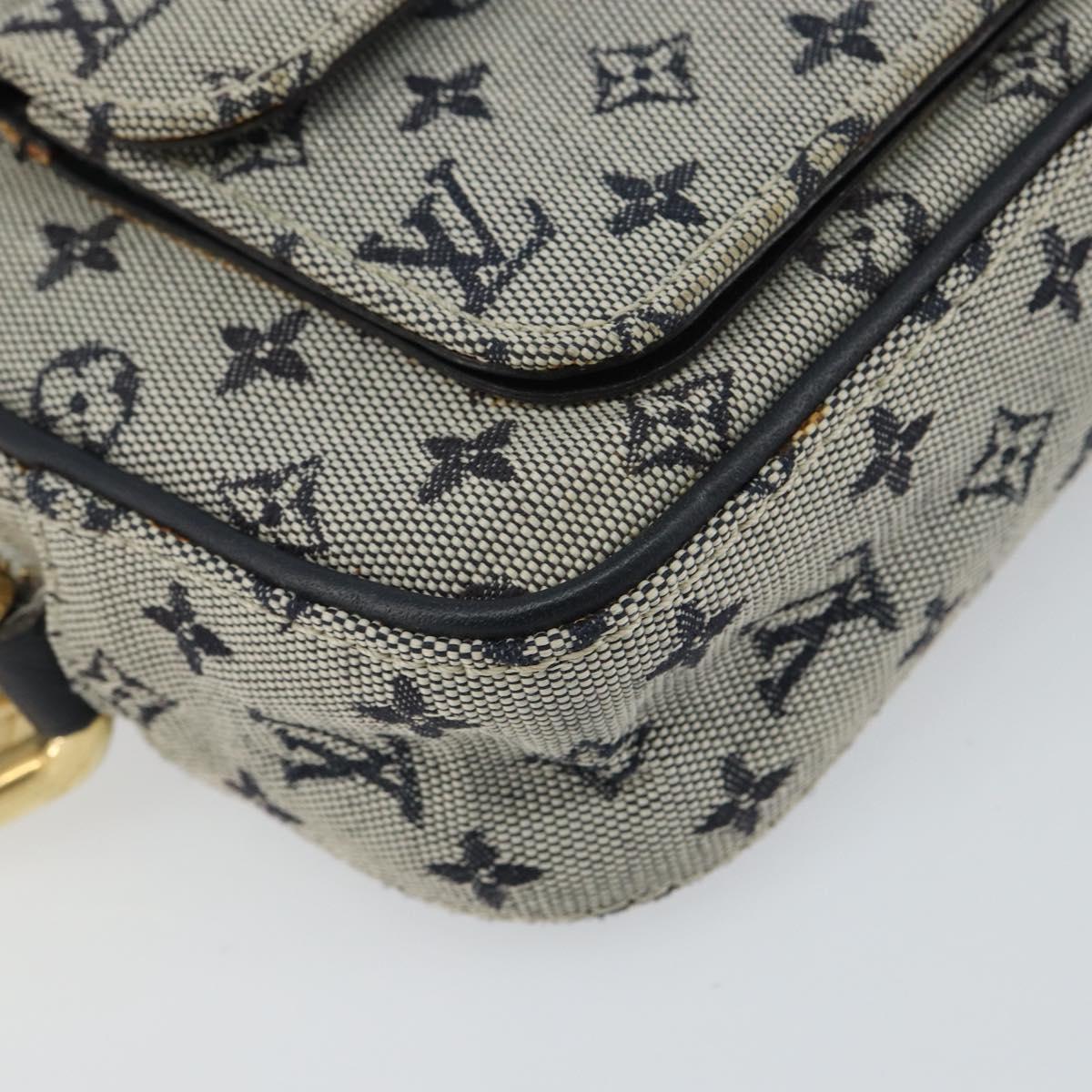 LOUIS VUITTON Monogram Mini Juliet MM Shoulder Bag Blue M92004 LV Auth gh927