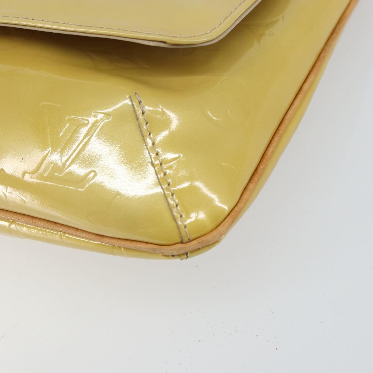 LOUIS VUITTON Monogram Vernis Thompson Street Bag Beige M91301 LV Auth gh928