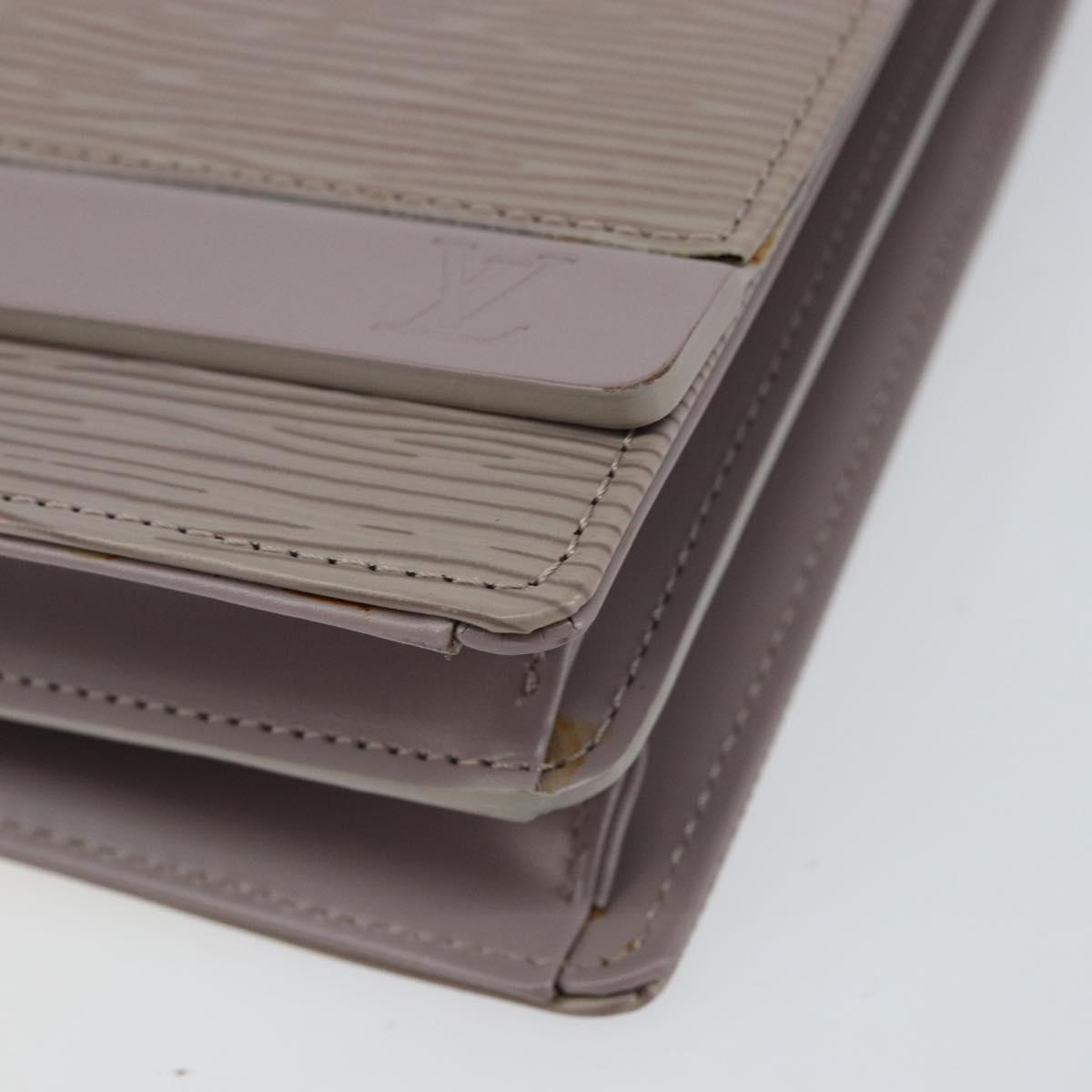 LOUIS VUITTON Epi Biarritz Shoulder Bag Lilac M5293B LV Auth gh932