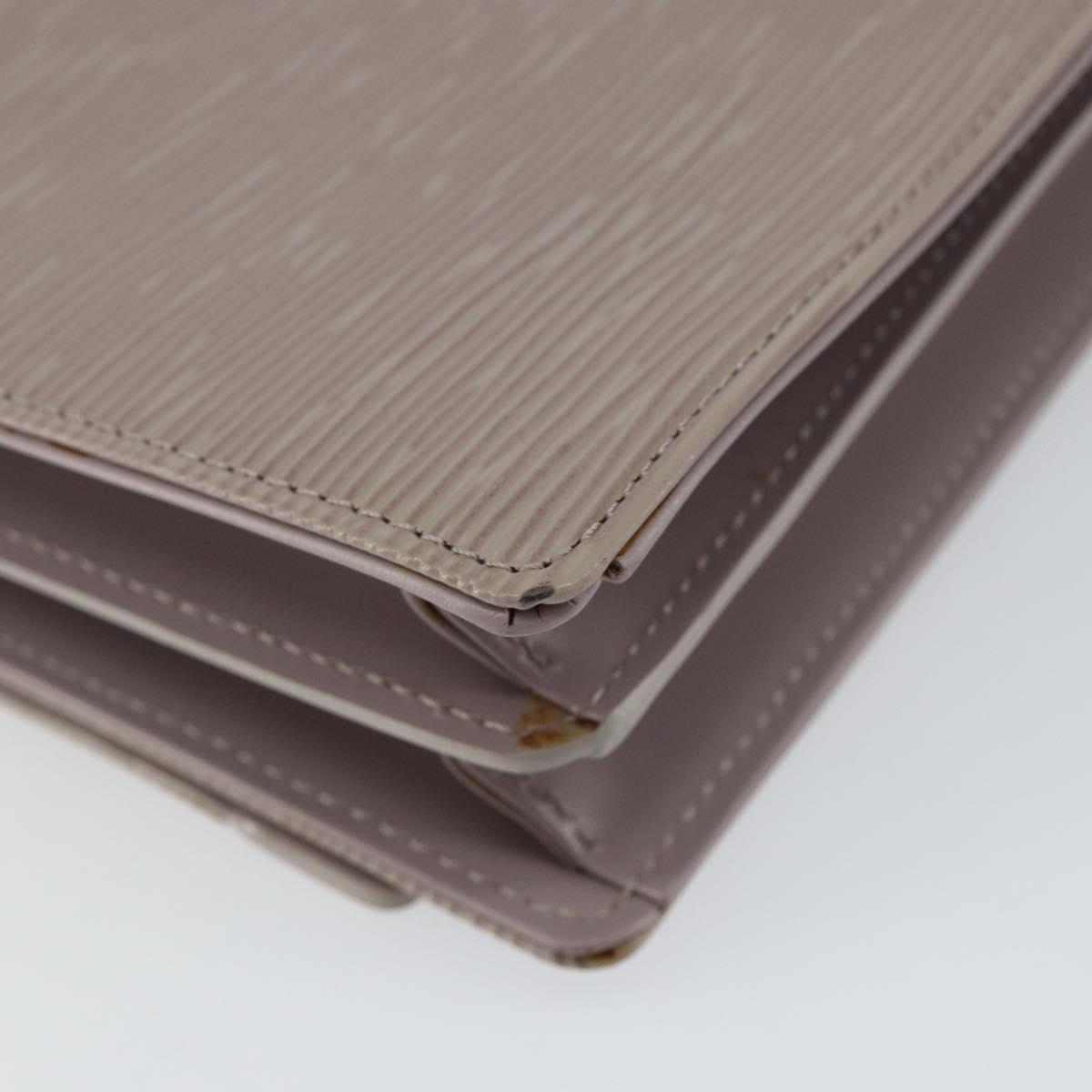 LOUIS VUITTON Epi Biarritz Shoulder Bag Lilac M5293B LV Auth gh932