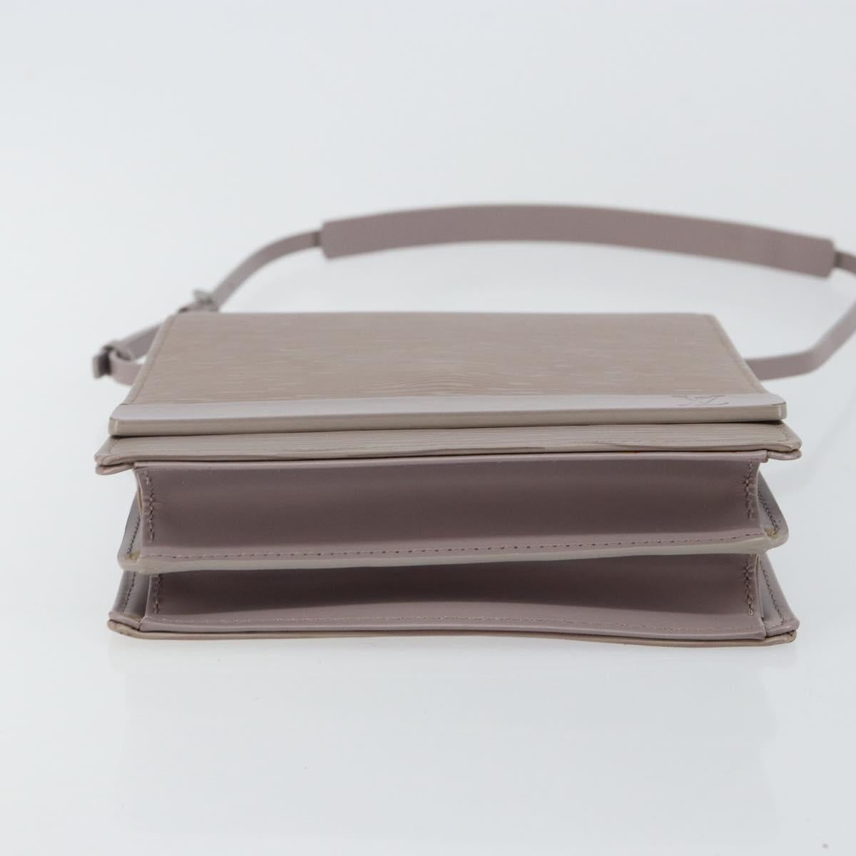 LOUIS VUITTON Epi Biarritz Shoulder Bag Lilac M5293B LV Auth gh932