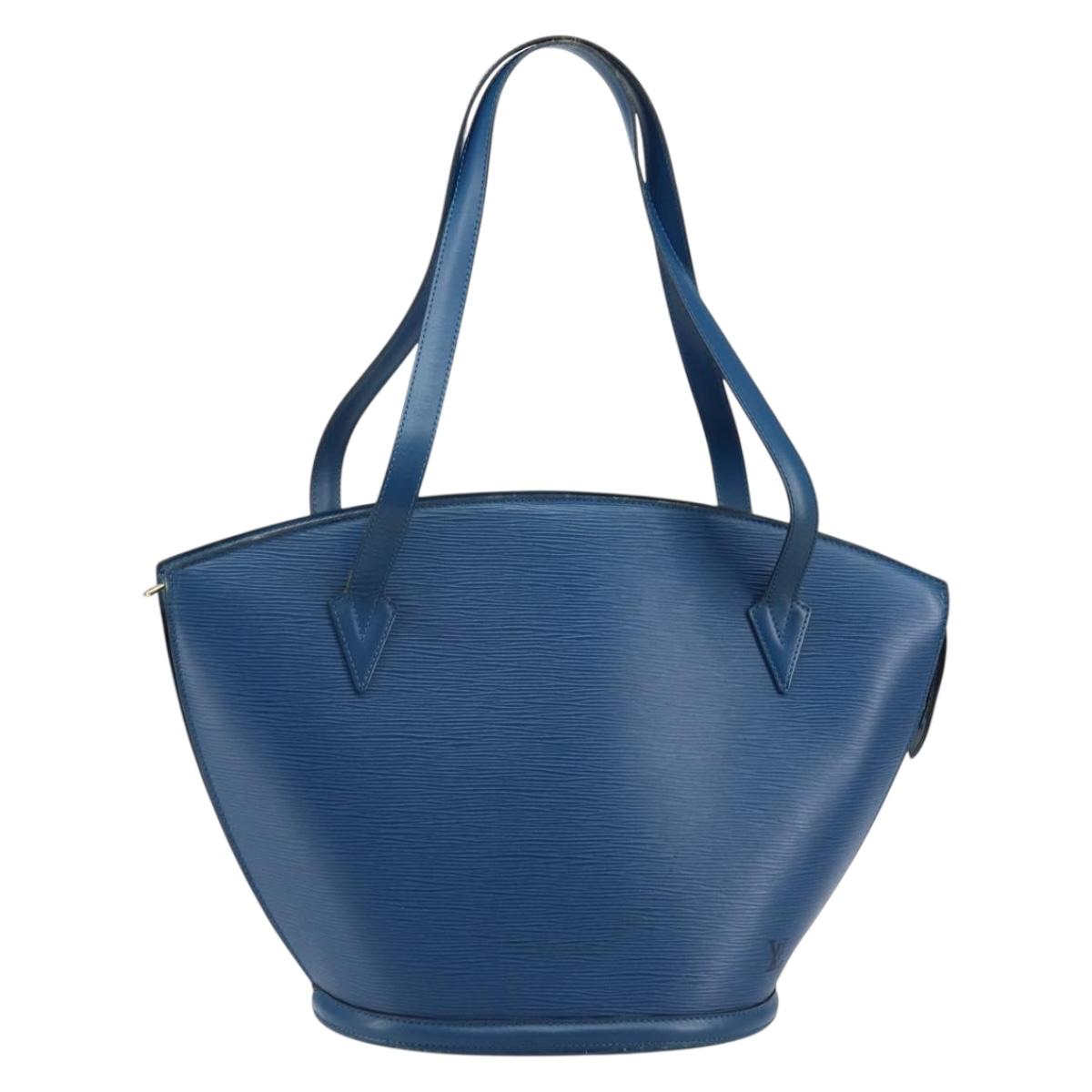 LOUIS VUITTON Epi Saint Jacques Shopping Shoulder Bag Blue M52275 LV Auth gh934