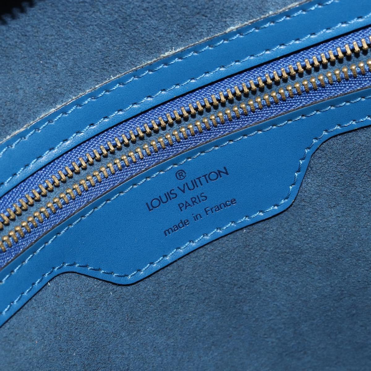 LOUIS VUITTON Epi Saint Jacques Shopping Shoulder Bag Blue M52275 LV Auth gh934