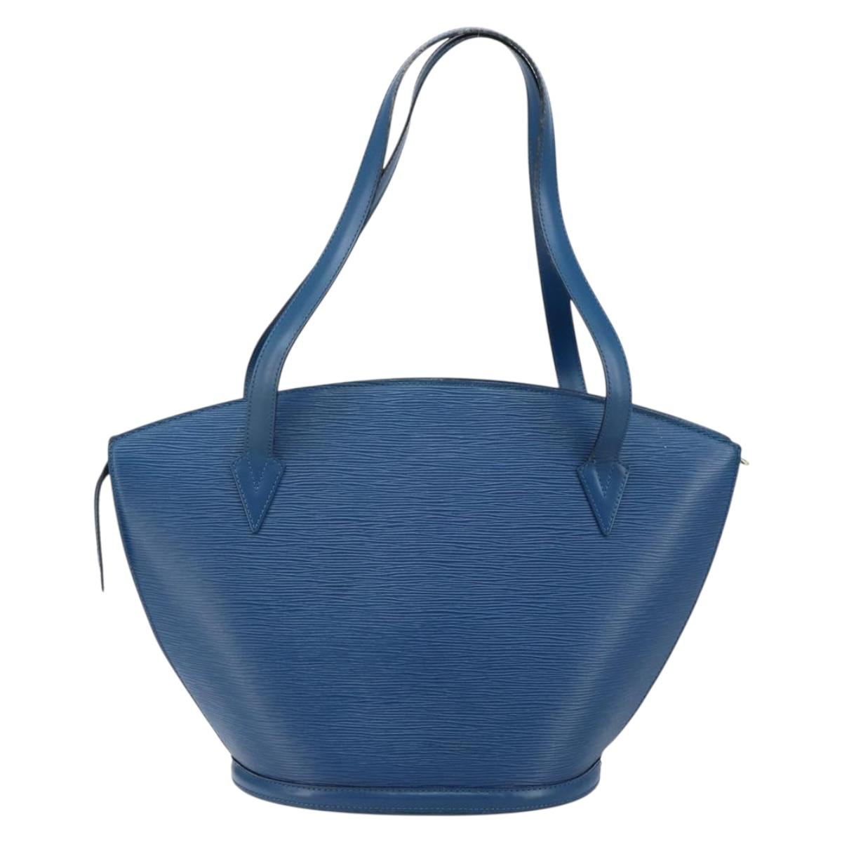 LOUIS VUITTON Epi Saint Jacques Shopping Shoulder Bag Blue M52275 LV Auth gh934