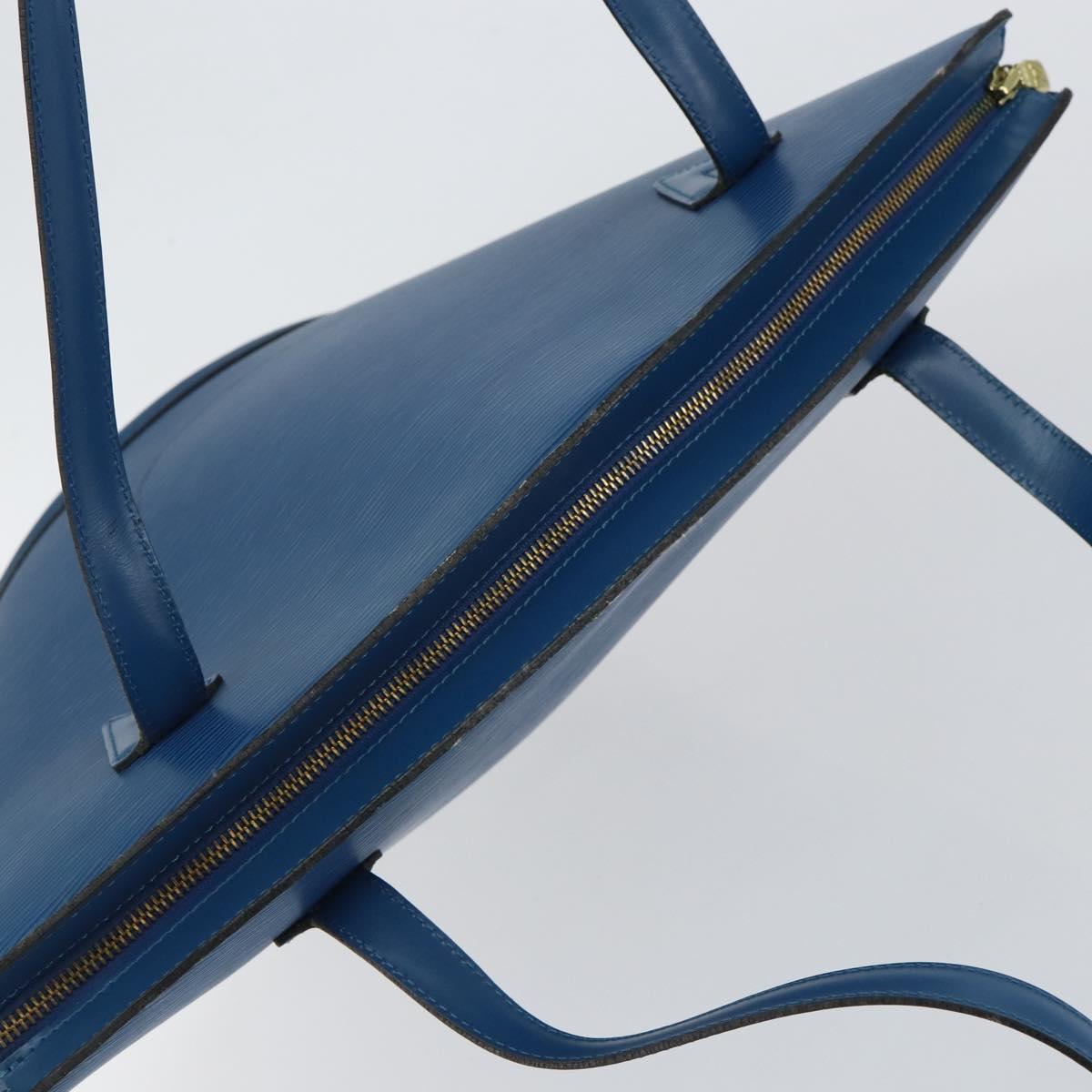 LOUIS VUITTON Epi Saint Jacques Shopping Shoulder Bag Blue M52275 LV Auth gh934