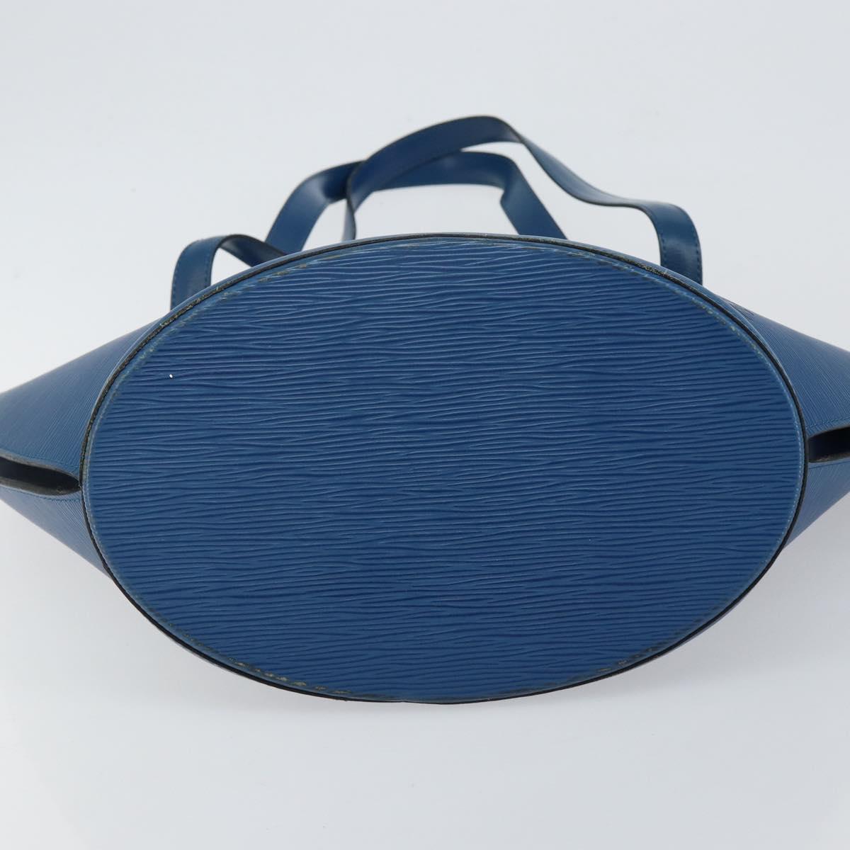 LOUIS VUITTON Epi Saint Jacques Shopping Shoulder Bag Blue M52275 LV Auth gh934