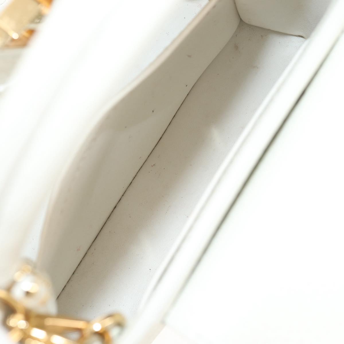 LOUIS VUITTON Capusine BB Bag Taurillon Leather 2way White M55832 LV Auth gh935V