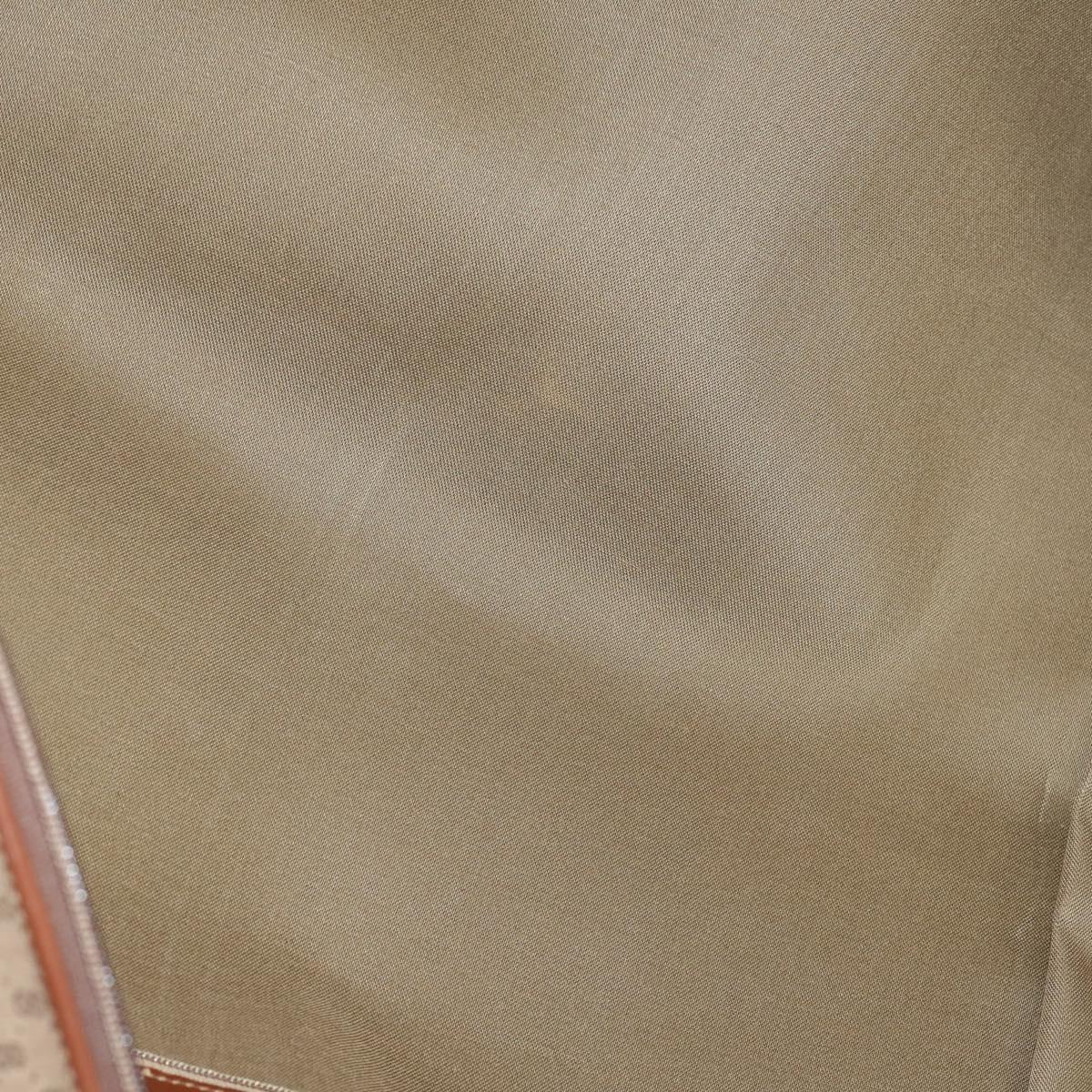 GUCCI Micro GG Supreme Garment Cover PVC Beige Gold Auth gh944