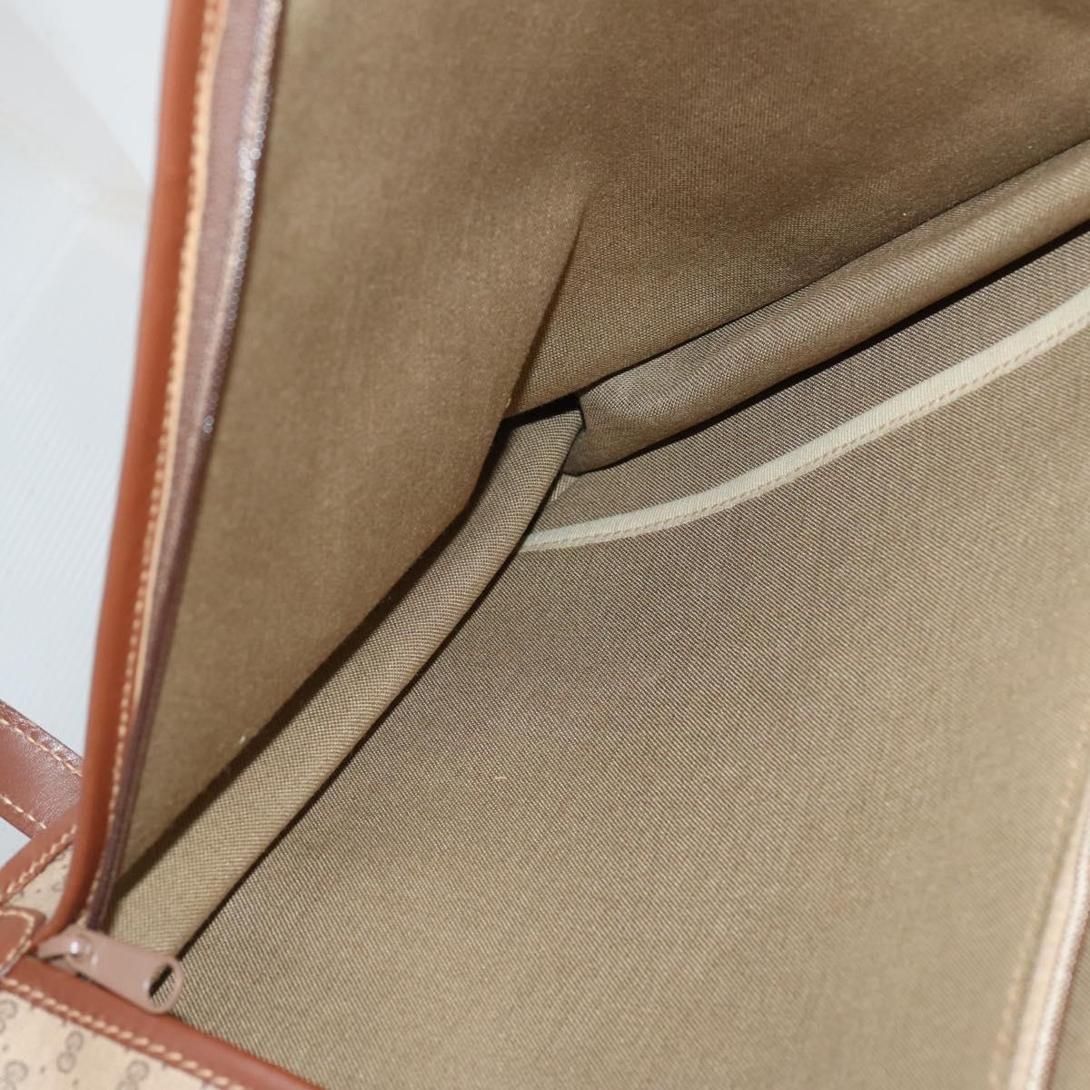 GUCCI Micro GG Supreme Garment Cover PVC Beige Gold Auth gh944