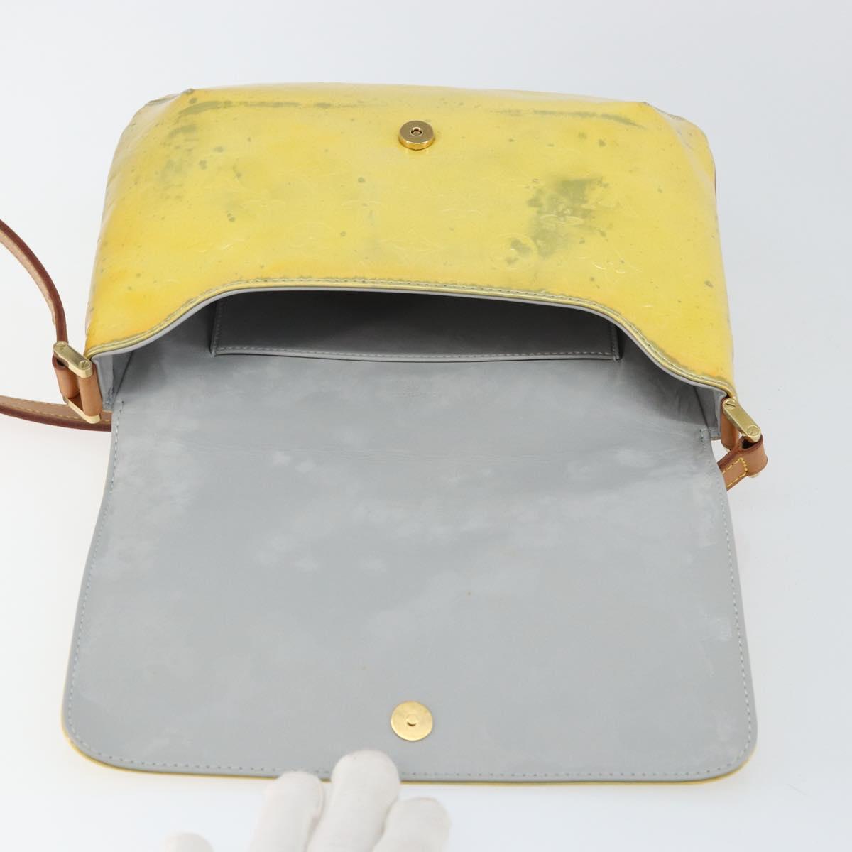 LOUIS VUITTON Monogram Vernis Thompson Street Bag Gris M91008 LV Auth gh949