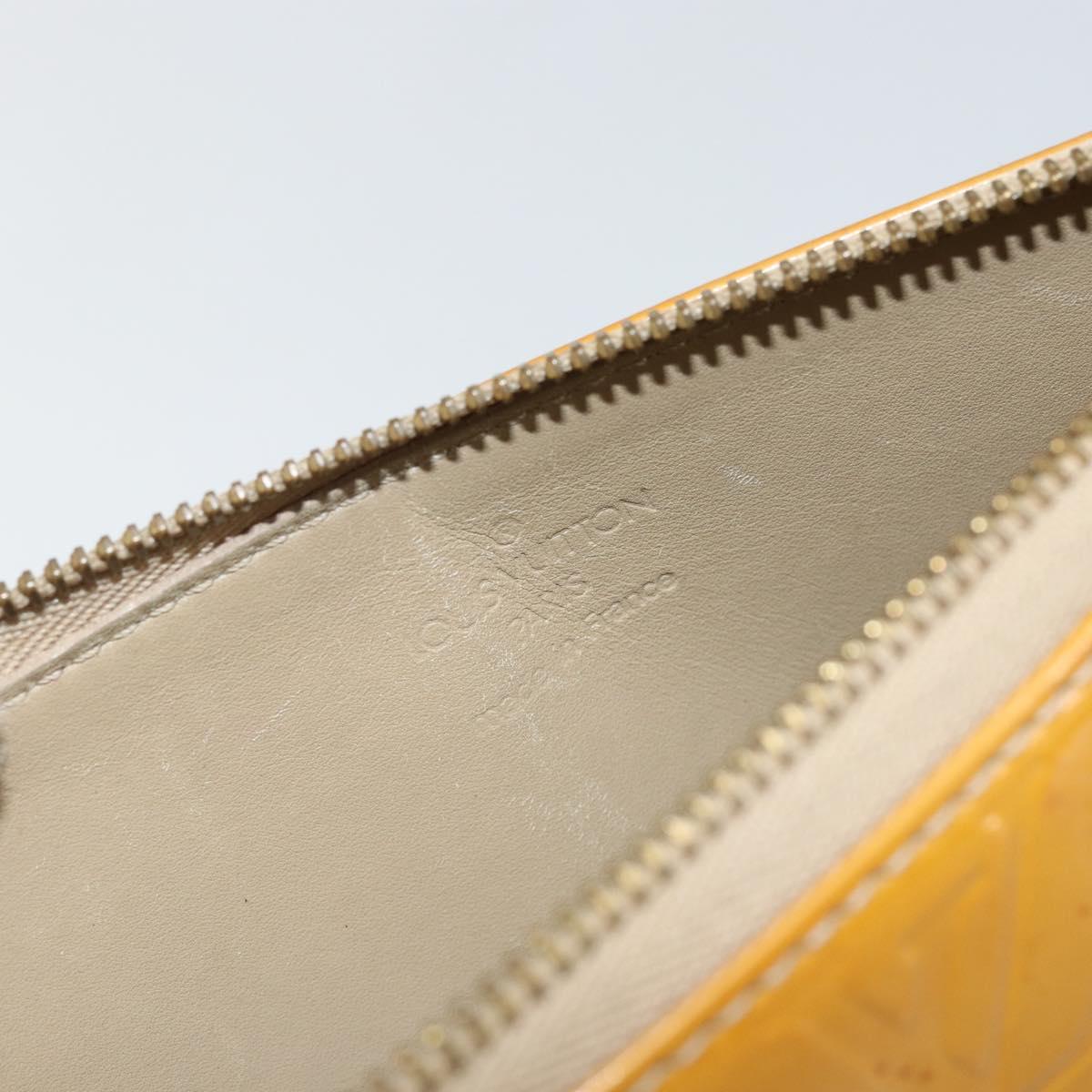 LOUIS VUITTON Monogram Vernis Lexington Pouch Beige M91010 LV Auth gh950