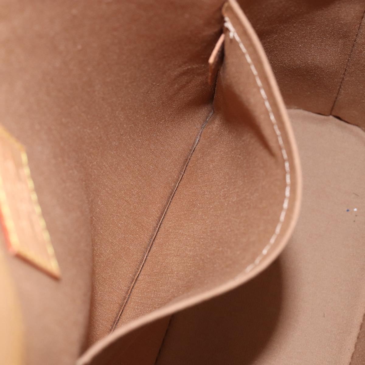 LOUIS VUITTON Vernis Stillwood Vertical Hand Bag Noisette M91364 LV Auth gh952