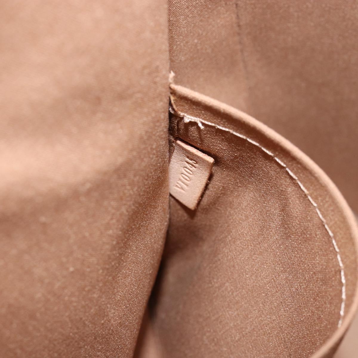 LOUIS VUITTON Vernis Stillwood Vertical Hand Bag Noisette M91364 LV Auth gh952