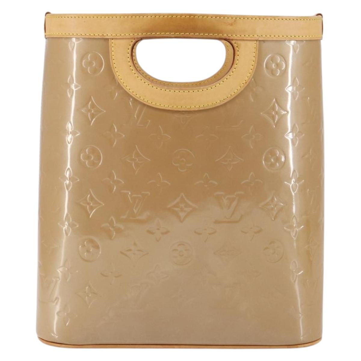 LOUIS VUITTON Vernis Stillwood Vertical Hand Bag Noisette M91364 LV Auth gh952