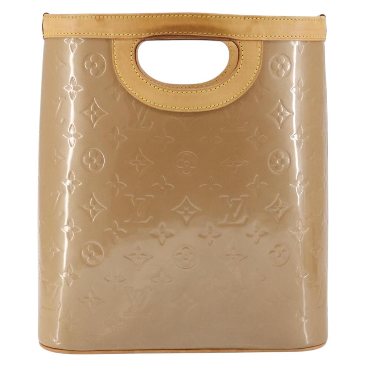 LOUIS VUITTON Vernis Stillwood Vertical Hand Bag Noisette M91364 LV Auth gh952