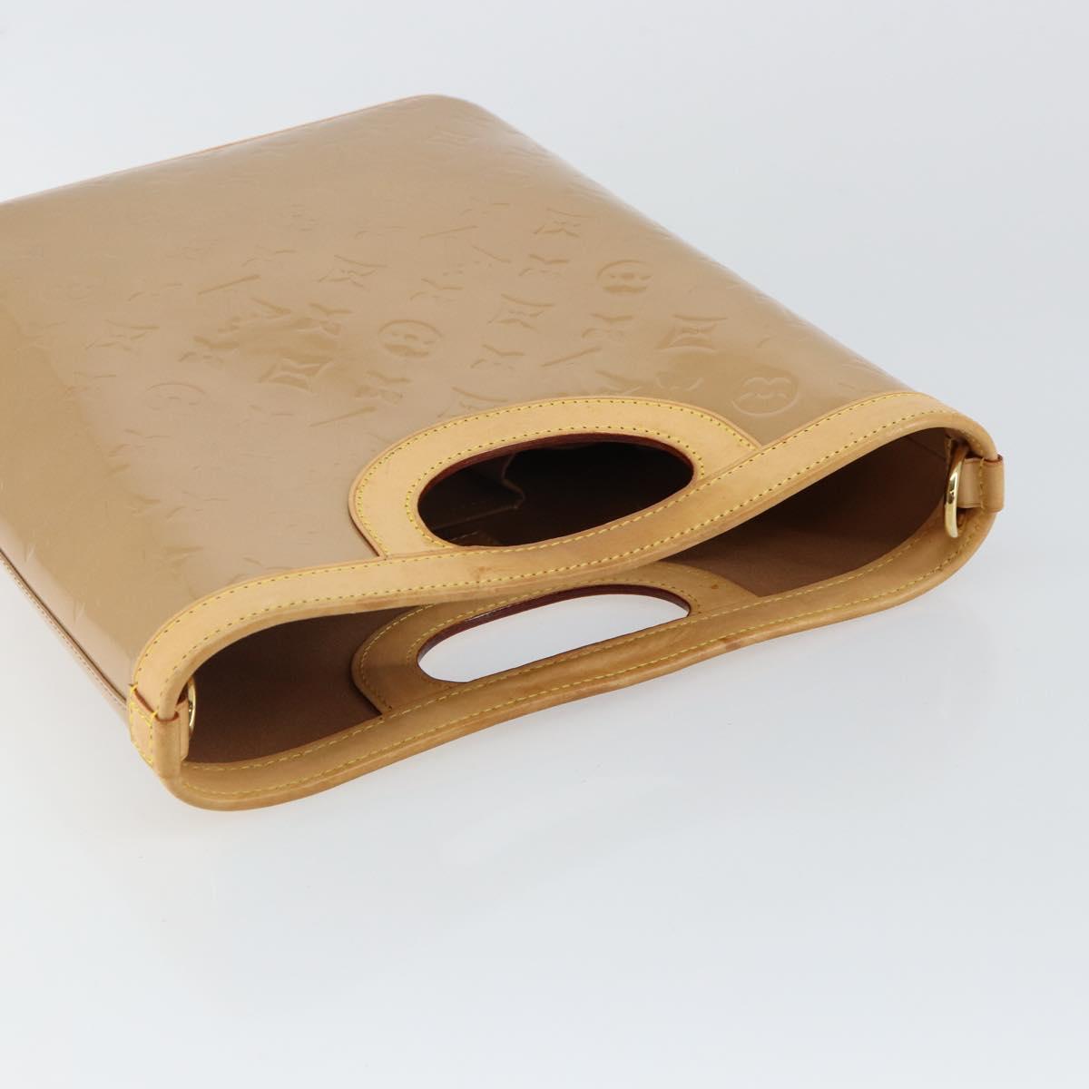 LOUIS VUITTON Vernis Stillwood Vertical Hand Bag Noisette M91364 LV Auth gh952