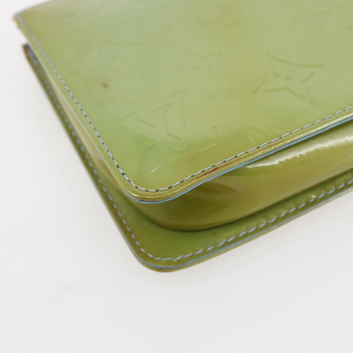 LOUIS VUITTON Monogram Vernis Lexington Pouch Baby Blue M91011 LV Auth gh953