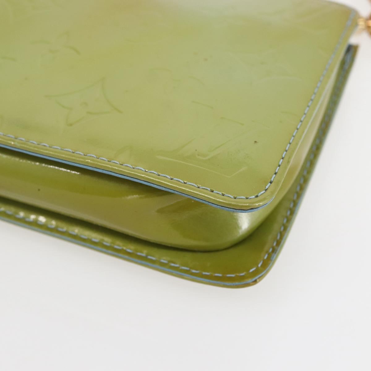 LOUIS VUITTON Monogram Vernis Lexington Pouch Baby Blue M91011 LV Auth gh953