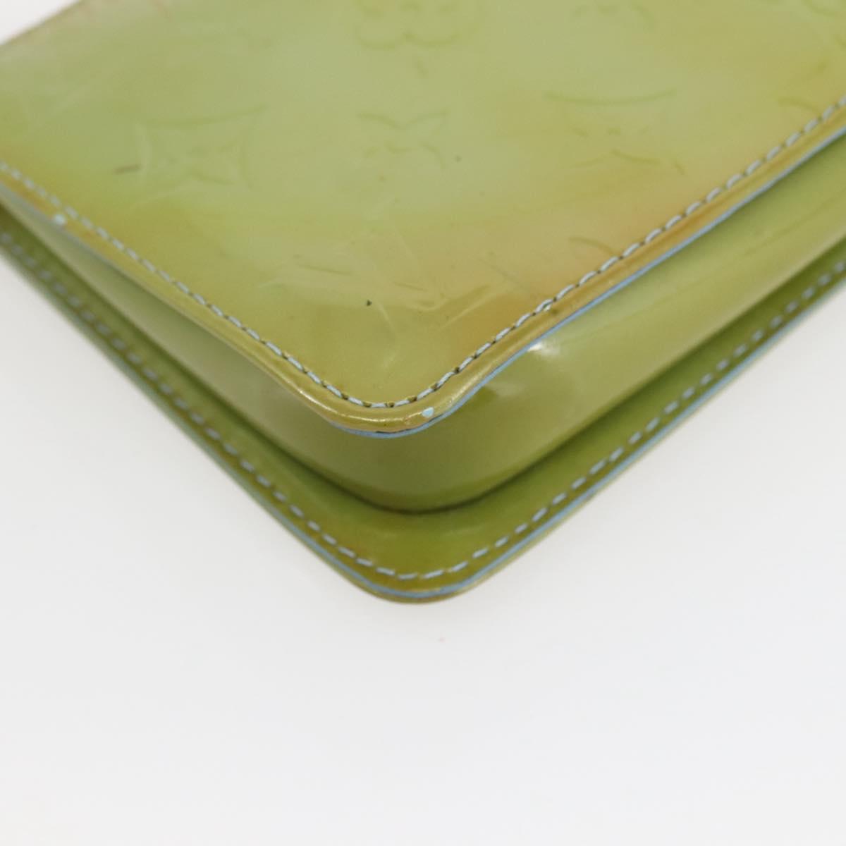 LOUIS VUITTON Monogram Vernis Lexington Pouch Baby Blue M91011 LV Auth gh953