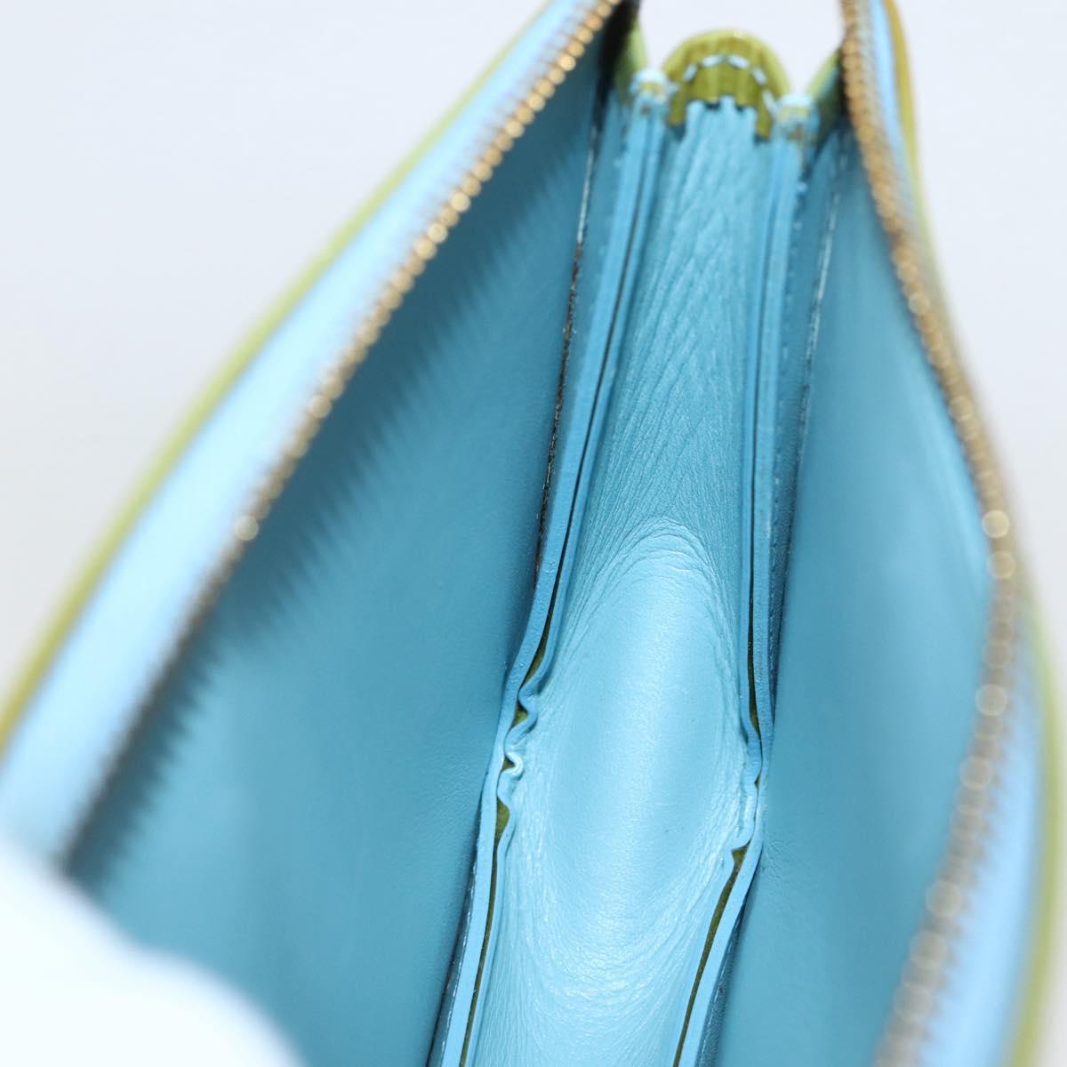 LOUIS VUITTON Monogram Vernis Lexington Pouch Baby Blue M91011 LV Auth gh953