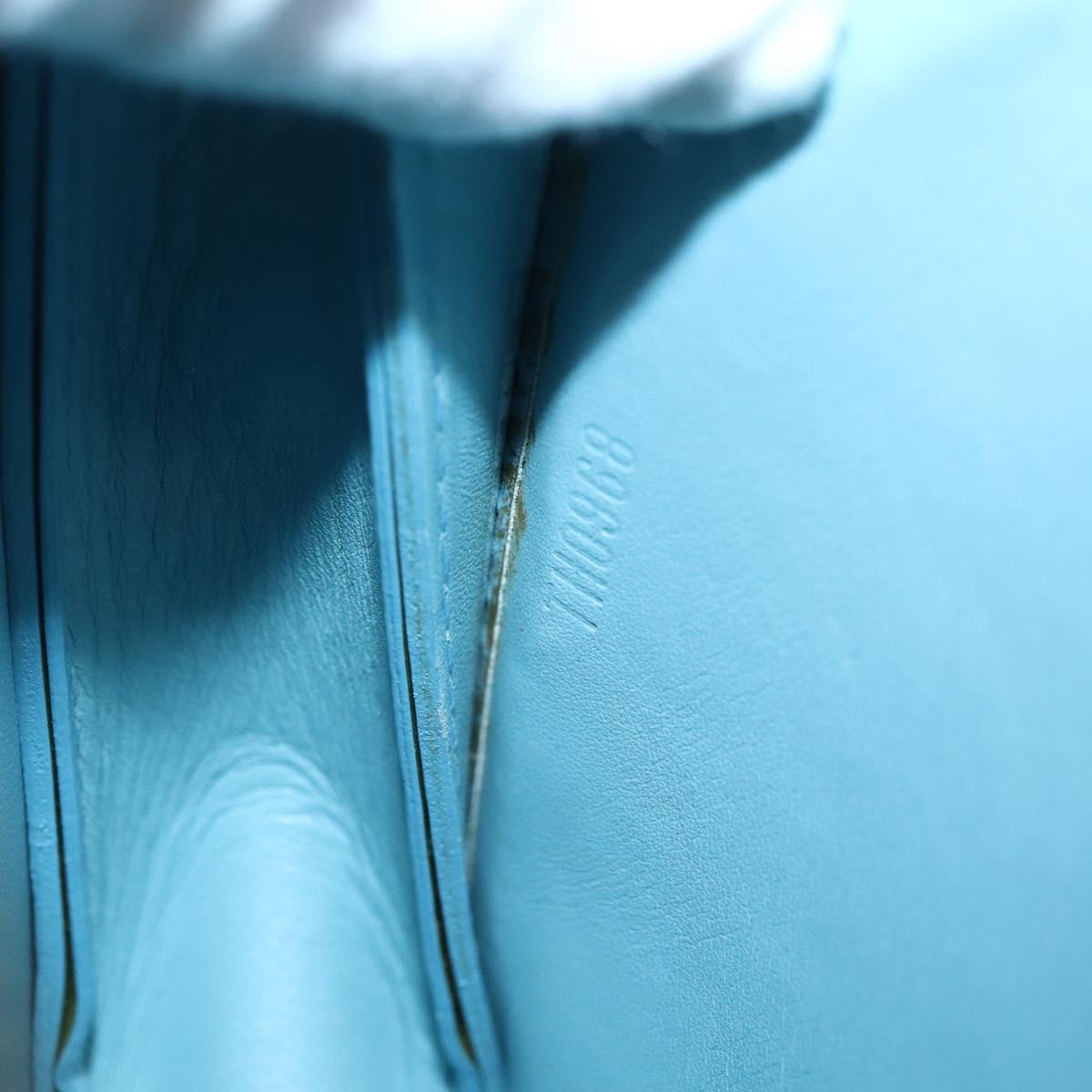 LOUIS VUITTON Monogram Vernis Lexington Pouch Baby Blue M91011 LV Auth gh953