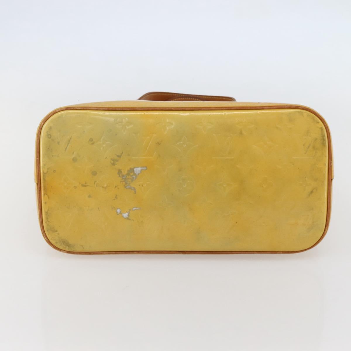 LOUIS VUITTON Monogram Vernis Houston Hand Bag Gris M91053 LV Auth gh955