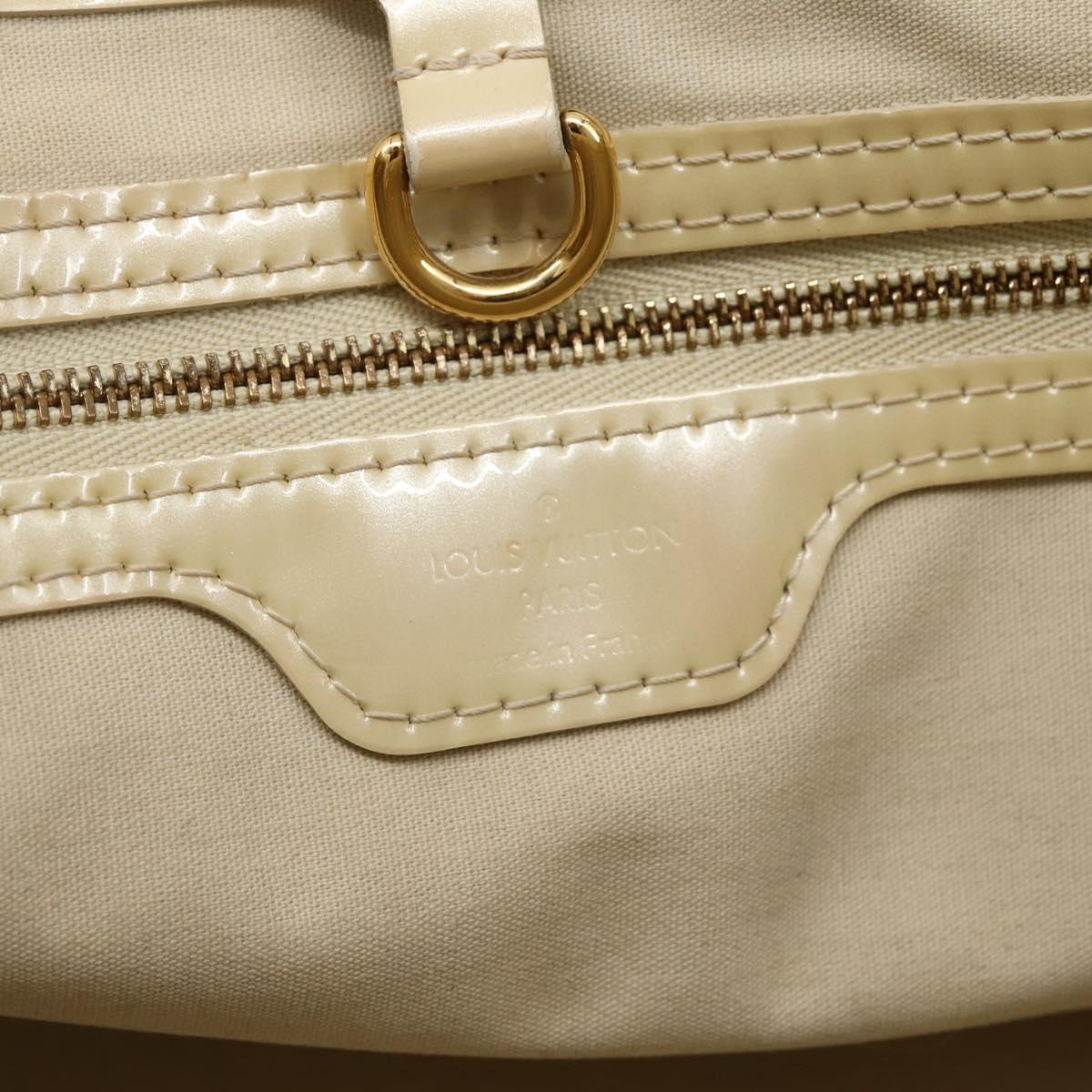 LOUIS VUITTON Monogram Vernis Wilshire PM Hand Bag Broncorail M91452 Auth gh956