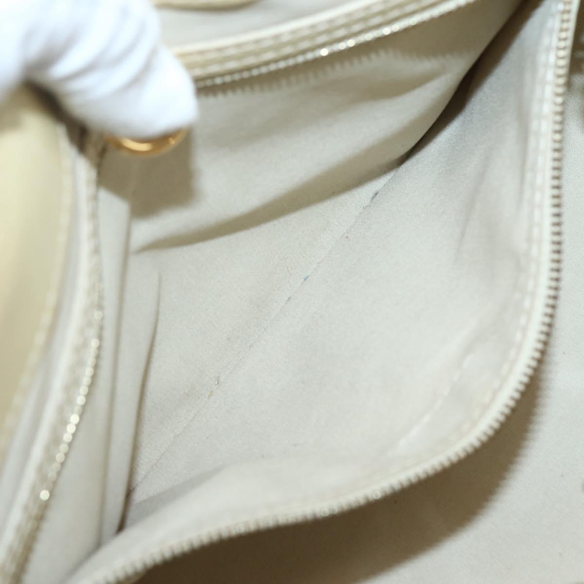 LOUIS VUITTON Monogram Vernis Wilshire PM Hand Bag Broncorail M91452 Auth gh956