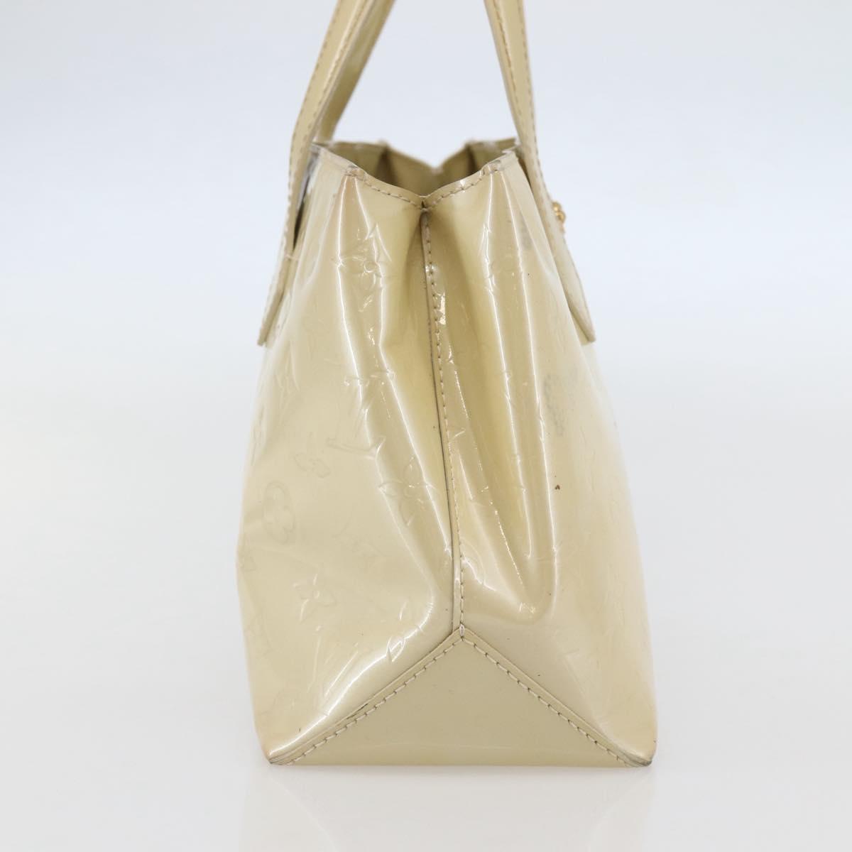 LOUIS VUITTON Monogram Vernis Wilshire PM Hand Bag Broncorail M91452 Auth gh956