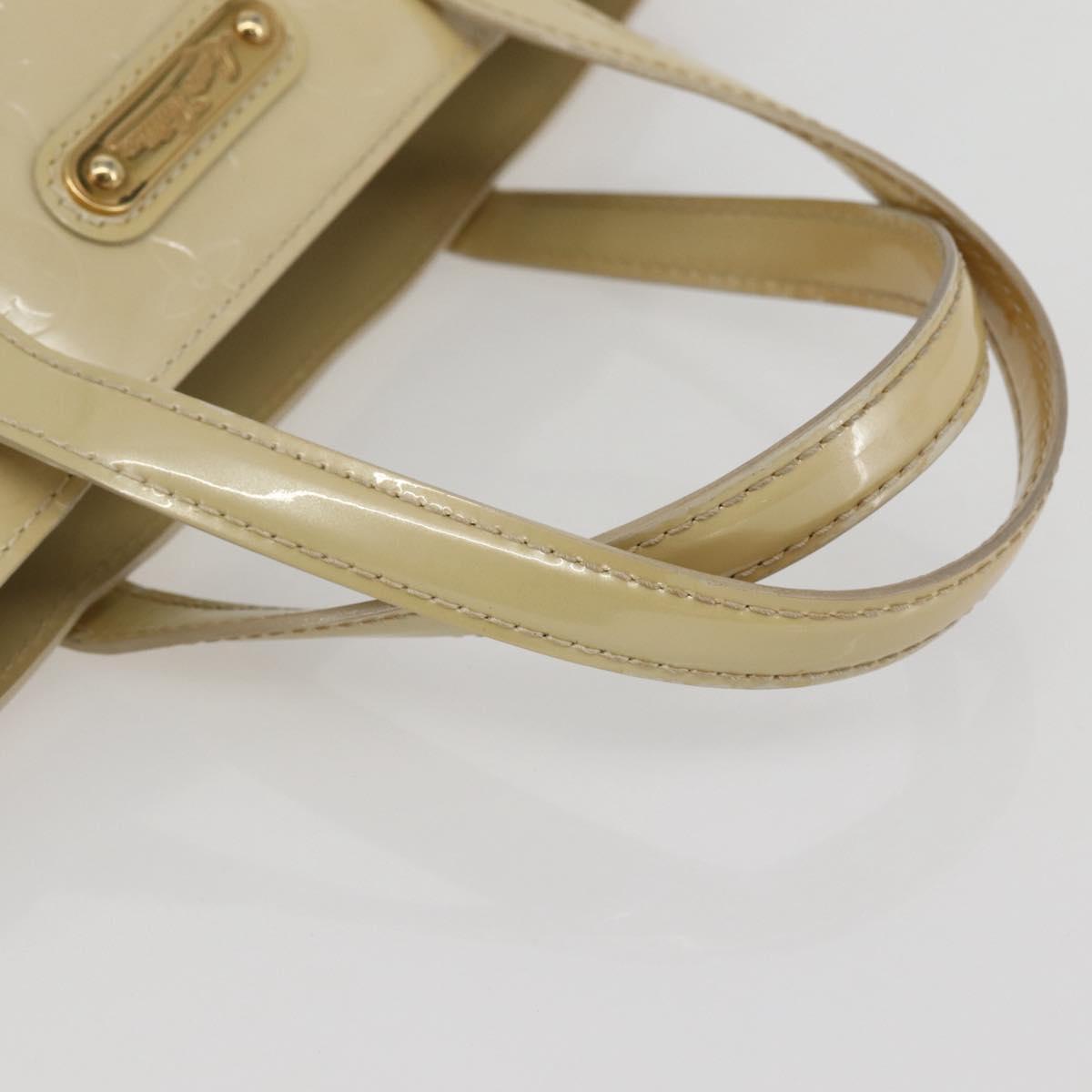 LOUIS VUITTON Monogram Vernis Wilshire PM Hand Bag Broncorail M91452 Auth gh956