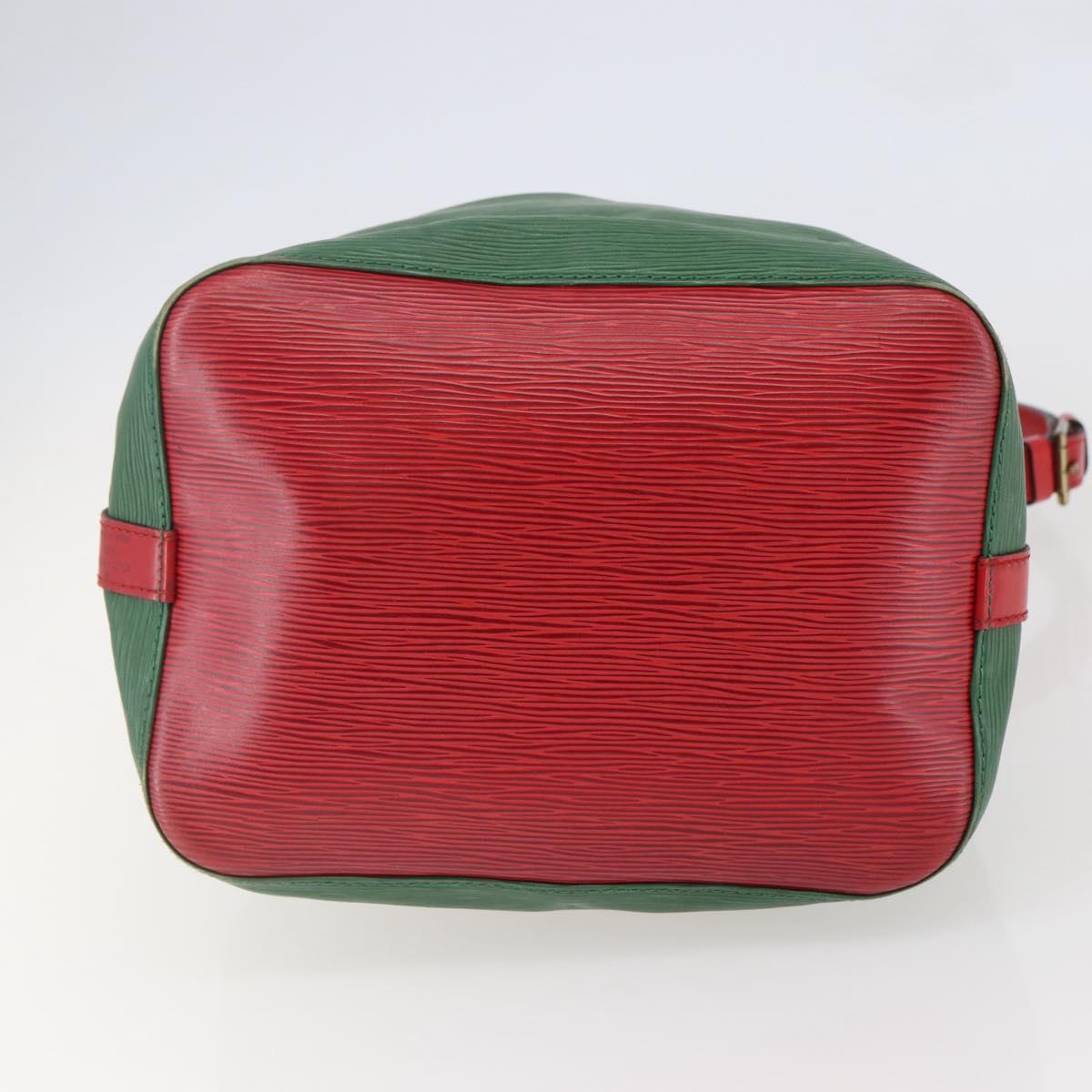 LOUIS VUITTON Epi Petit Noe Shoulder Bag Bicolor Green Red M44147 LV Auth gh959