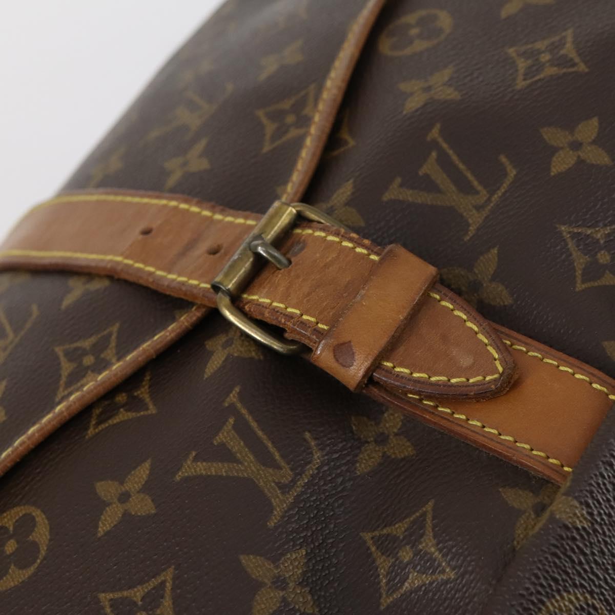 LOUIS VUITTON Monogram Saumur 35 Shoulder Bag M42254 LV Auth gh978