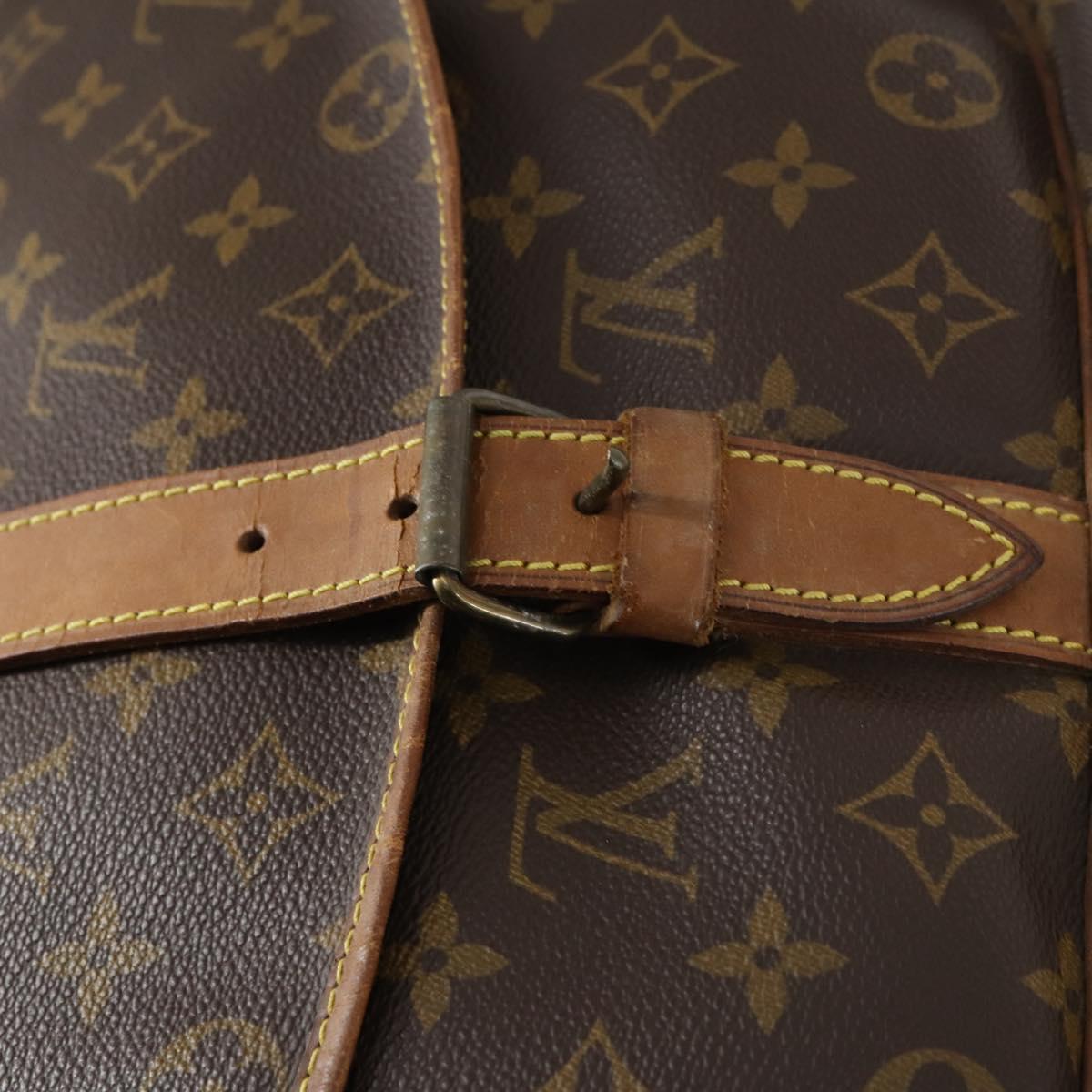 LOUIS VUITTON Monogram Saumur 35 Shoulder Bag M42254 LV Auth gh978