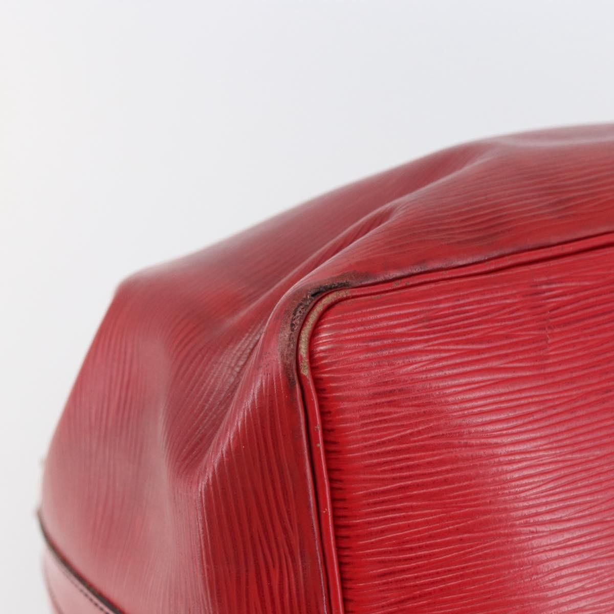 LOUIS VUITTON Epi Petit Noe Shoulder Bag Red M44107 LV Auth gh981