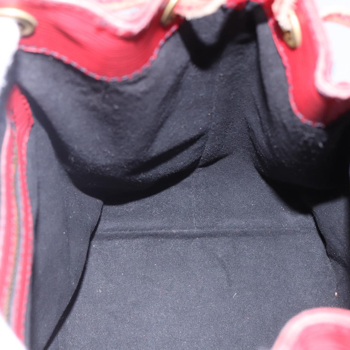 LOUIS VUITTON Epi Petit Noe Shoulder Bag Red M44107 LV Auth gh981