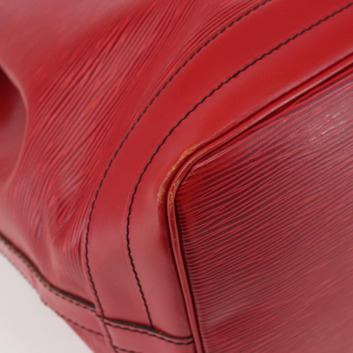 LOUIS VUITTON Epi Noe Shoulder Bag Red M44007 LV Auth gh982