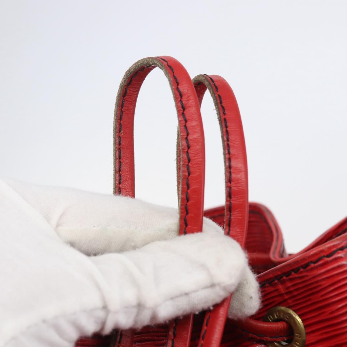 LOUIS VUITTON Epi Noe Shoulder Bag Red M44007 LV Auth gh982