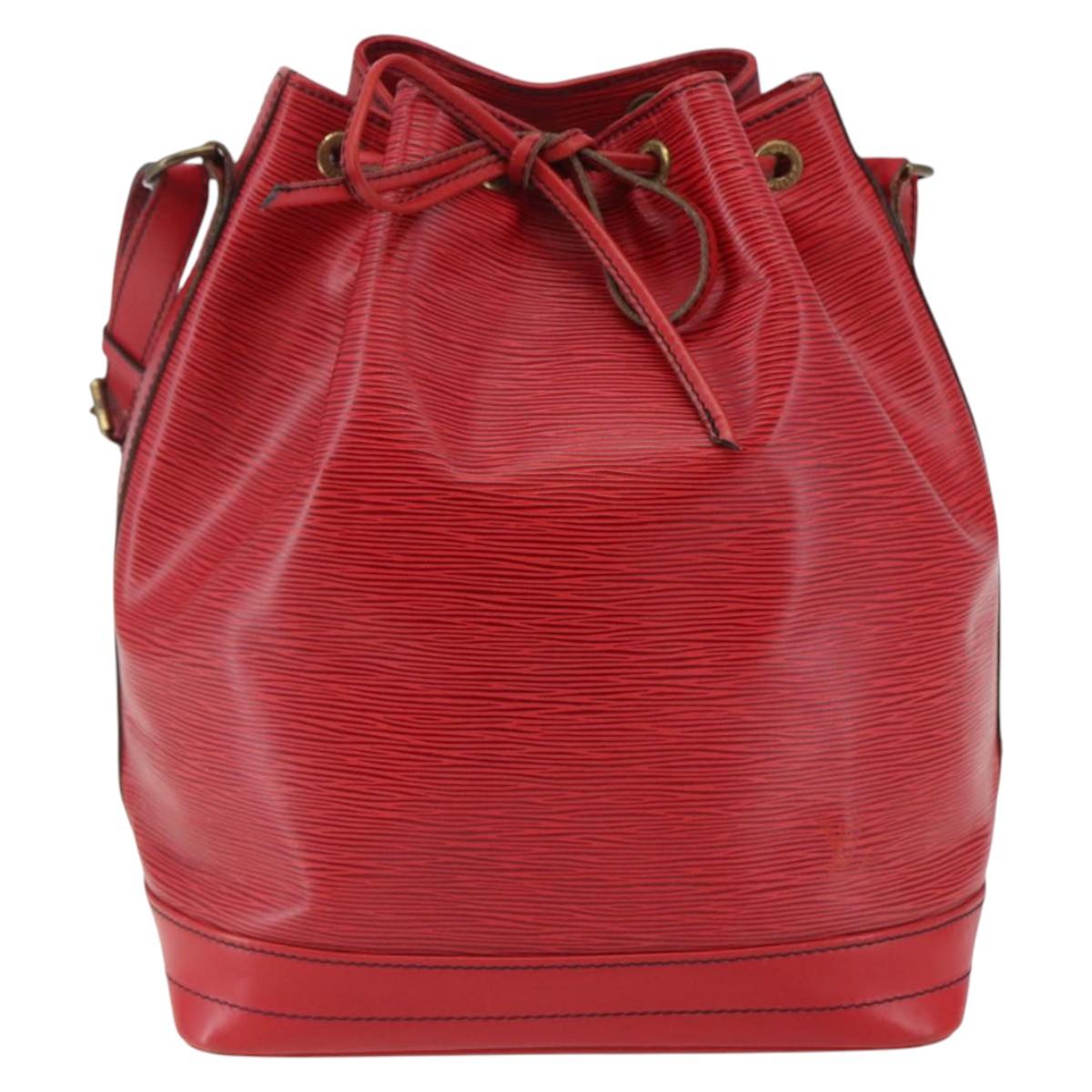 LOUIS VUITTON Epi Noe Shoulder Bag Red M44007 LV Auth gh982