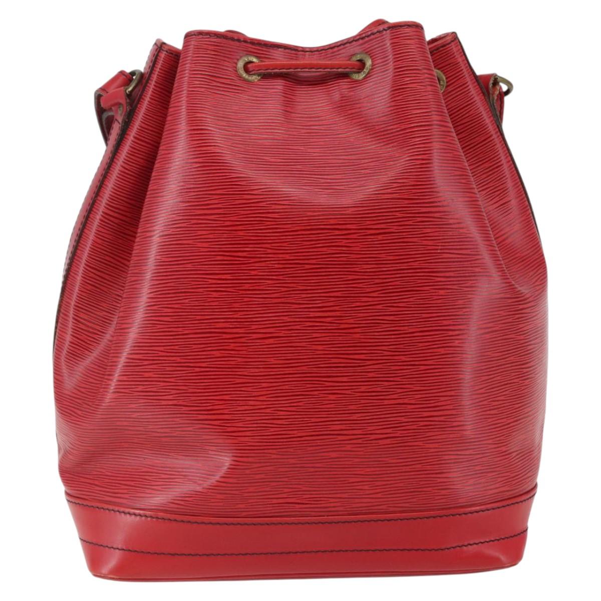 LOUIS VUITTON Epi Noe Shoulder Bag Red M44007 LV Auth gh982