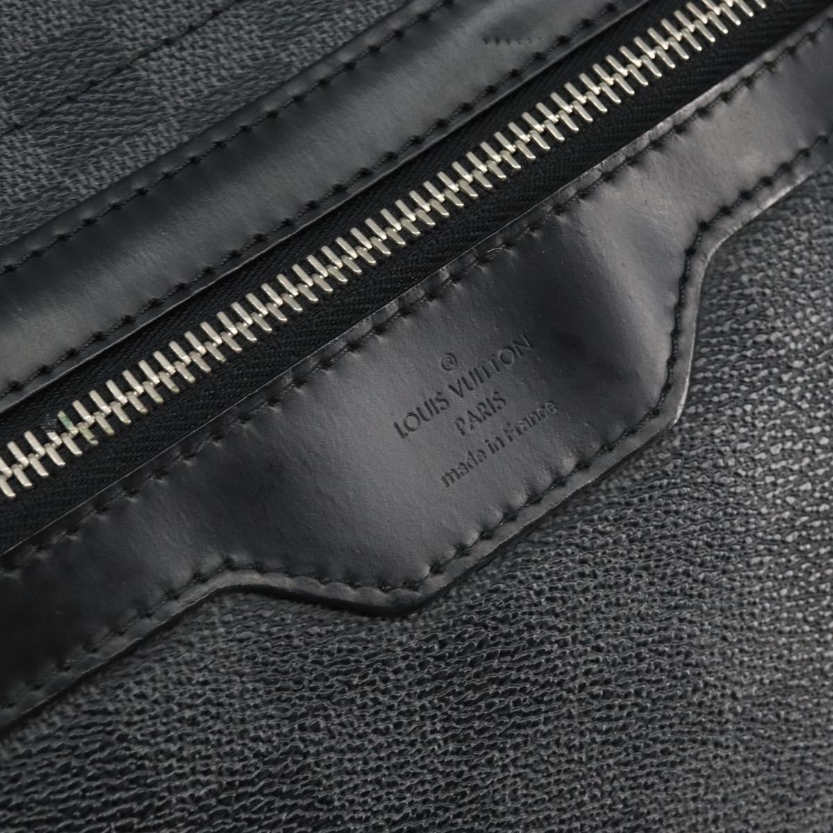 LOUIS VUITTON Damier Graphite District GM Shoulder Bag N41271 LV Auth gh993