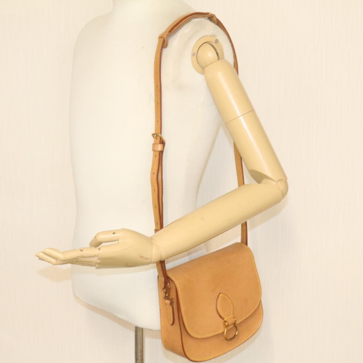 LOUIS VUITTON Nomad Saint Cloud MM Shoulder Bag Beige M51243 LV Auth am1043gV