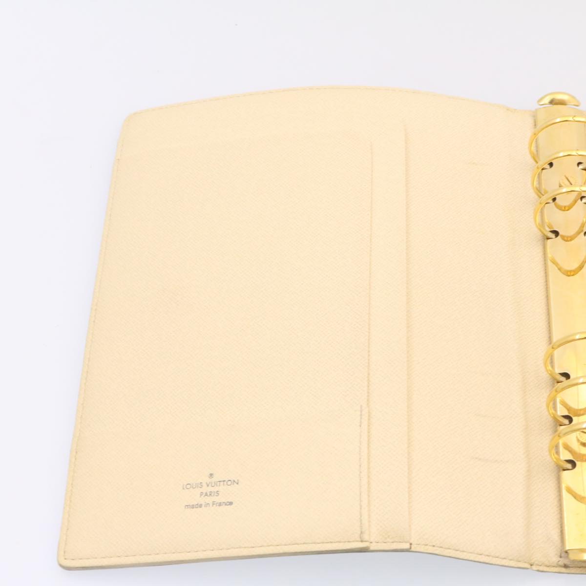 LOUIS VUITTON Damier Azur Agenda GM Day Planner Cover R20708 LV Auth am1546g